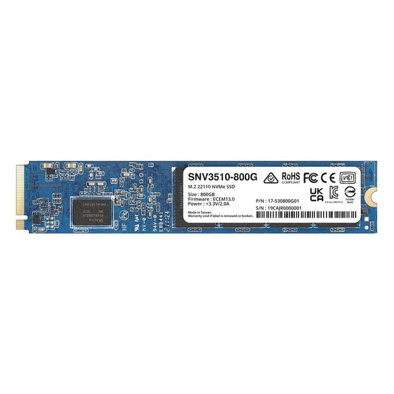 SNV3510-800G, Диск SSD Synology SNV3510 M.2 22110 800GB PCIe NVMe 3.0 x4