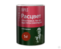 Грунт ГФ-021 быстросохнущий Расцвет красно-коричневый 1,0 кг по металлу