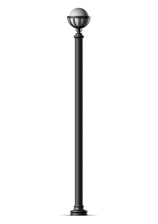 Опора парковая Орион 3,3 м труба 159-89 мм, фланец 230 мм 2