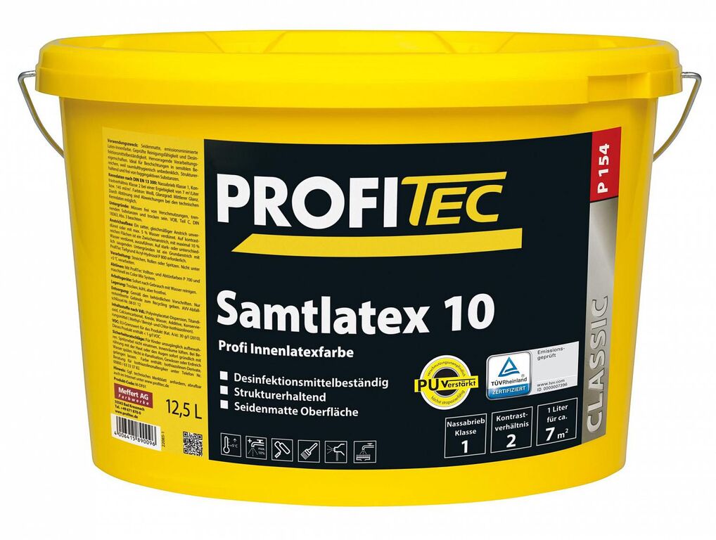 Краска ProfiTec Samtlatex 10 / Профитек Самтлатекс 10 P154 12,5л
