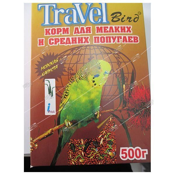 ТреВел корм для мелких и средних попугаев Морская капуста 0,5 кг (21) TraVel