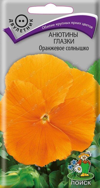 Виола (анютины глазки) Оранжевое солнышко, семена Поиск 0,2г ПОИСК