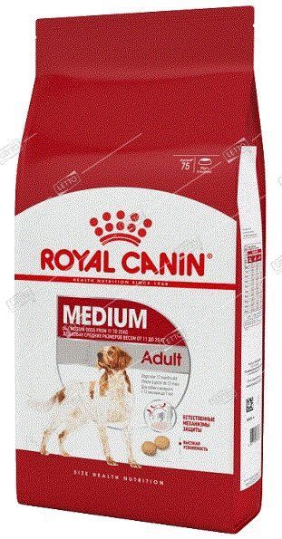 Корм для собак ROYAL CANIN Медиум Эдалт средних пород от 1-7 лет 3 кг