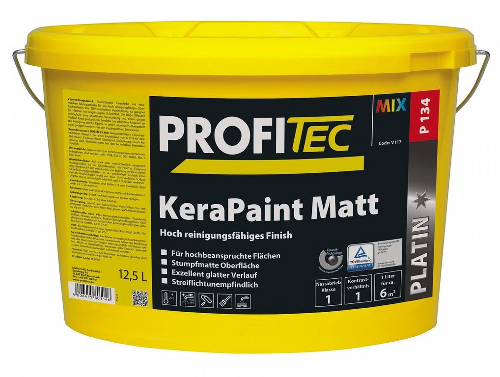 Profitec KeraPaint Matt Керапаинт матт- Интерьерная матовая краска для стен и потолков
