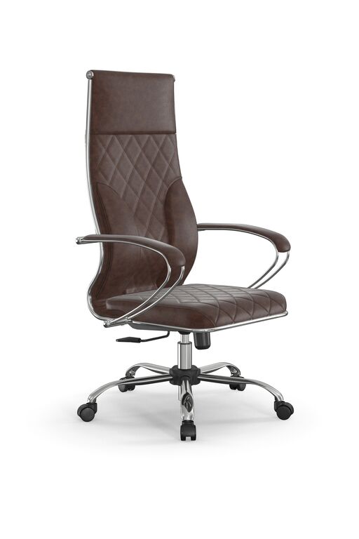 Кресло офисное МЕТТА L 1c 44M/К, основание 833, топган, цвет коричневый