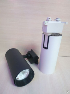 Светодиодный трековый светильник LED 0918 - 40 W 6000К - белый и чёрный корпус #1