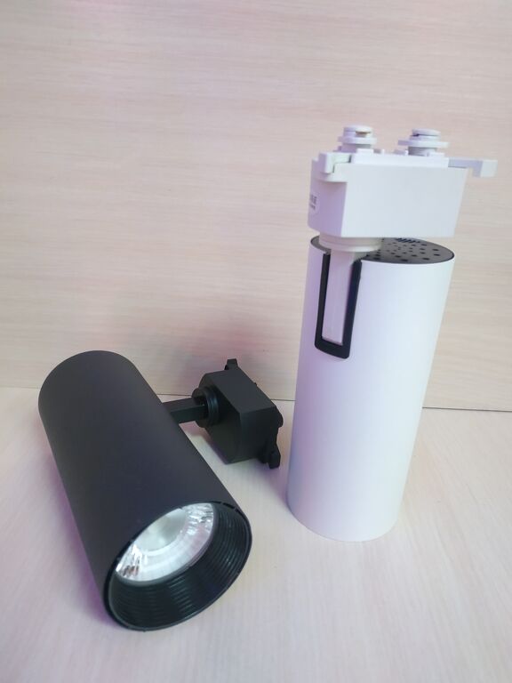 Светодиодный трековый светильник LED 0918 - 40 W 6000К - белый и чёрный корпус 1