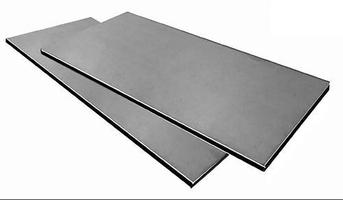 ПВХ-металл 1,0*2,0 м. серый (металл - 0,6 мм, ПВХ - 0,8 мм)