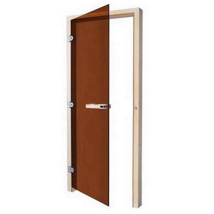 Дверь для сауны Sawo 730-3SGАL (7х19, бронза, левая, без порога, осина) Saw