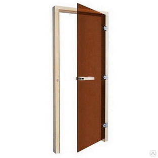 Дверь для бани Sawo 730-3SGАR (7х19, бронза, правая, без порога, осина) Saw #1