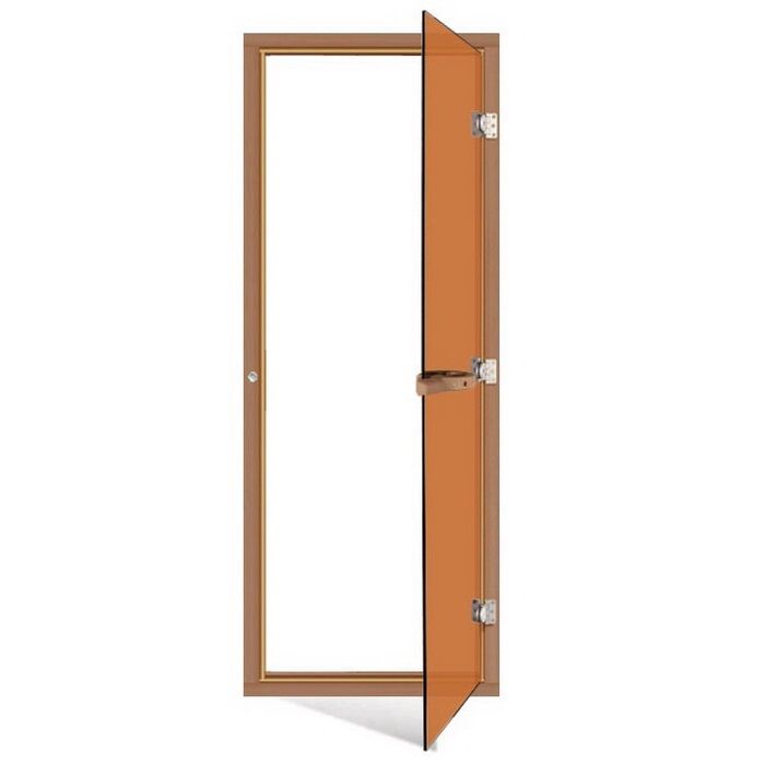 Дверь для сауны Sawo 730-4SGD (7х19, бронза, с порогом, кедр) Sawo