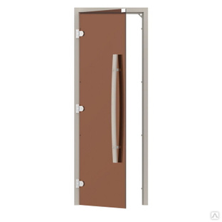 Дверь для бани Sawo 741-3SGAL (7х19, бронза, левая, без порога, с вертикаль #1