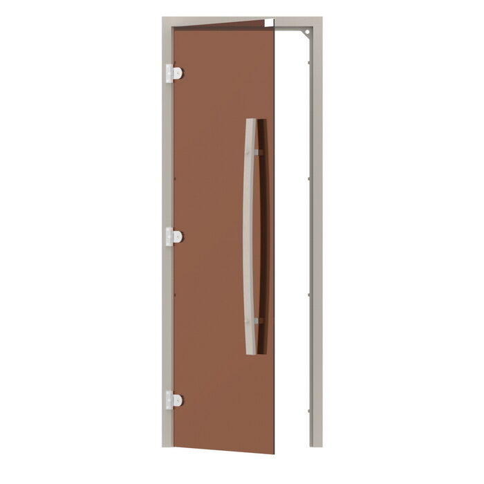 Дверь для бани Sawo 741-3SGAL (7х19, бронза, левая, без порога, с вертикаль