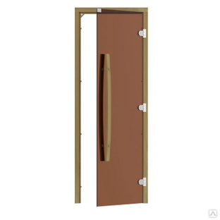 Дверь для бани Sawo 741-3SGDR (7х19, бронза, правая, без порога, с вертик. #1