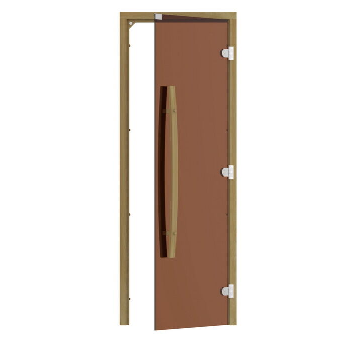 Дверь для бани Sawo 741-3SGDR (7х19, бронза, правая, без порога, с вертик.