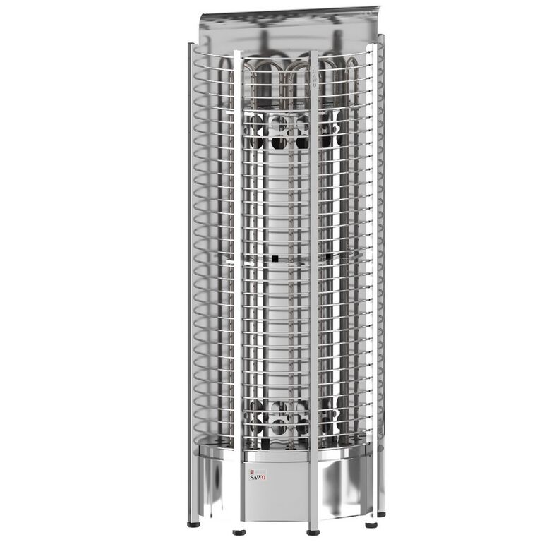Электрическая печь Sawo Tower TH6-90 Ni-WL (без панели, пристенная, полукру