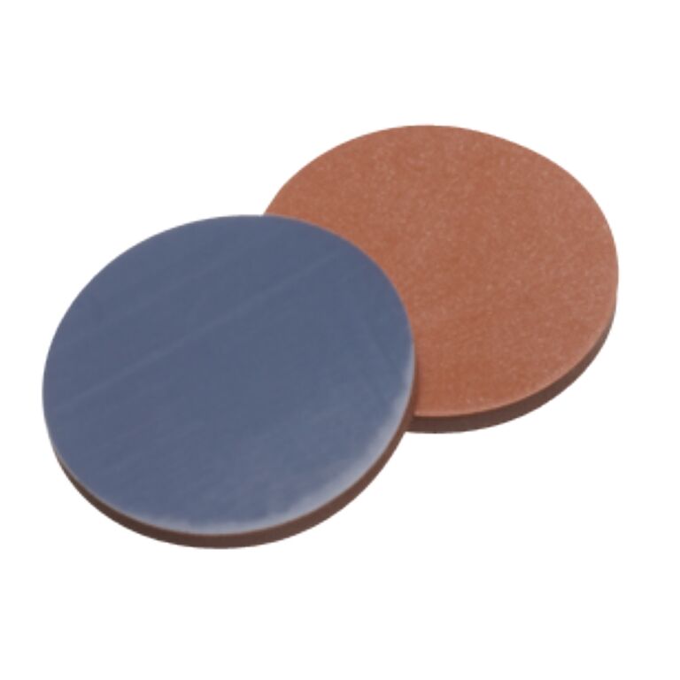 Септа N 20, LLG, 3 мм, для обжимных крышек синий силикон / бесцветный ПТФЭ