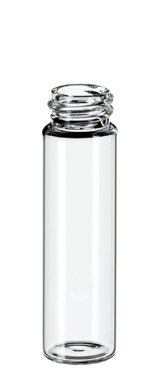 Бутылка винтовая бесцветная для хранения проб LLG 8 мл, ND15, плоское дно 100 шт