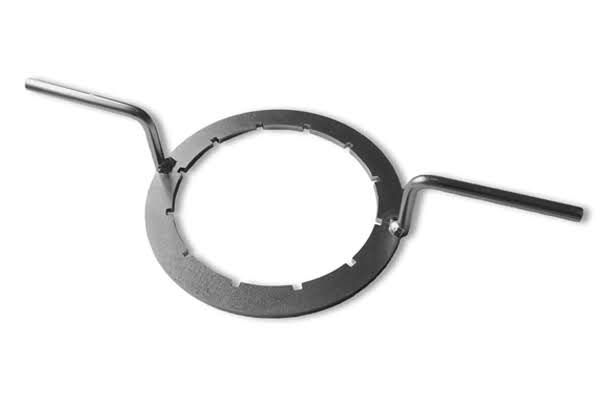 Ключ кольцевой накидной c 12 пазами из оцинкованной стали для резьбовых крышек DN150 еврокубов WERIT, 436 х 216 х 70 мм