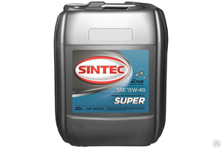Масло моторное SINTEC Diesel SAE 15W-40 API CF-4/CF/SJ канистра 20л/Motor oil 20liter can 
