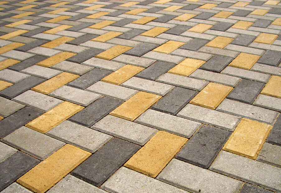 Брусчатка, вибропрессованная тротуарная плитка
