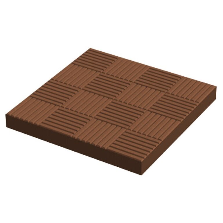 Тротуарная плитка Паркет коричневый 300х300х30