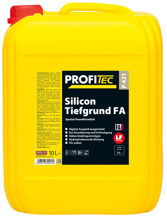 Противогрибковый грунт PROFI Tec P421 Silicon DuoGrund 10 л