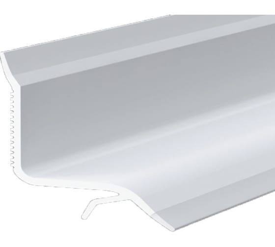 Бордюр для ванны на плитку GRACE ПВХ, 23 мм, 1.85 м, белый УТ000014588 Grace-lubricants