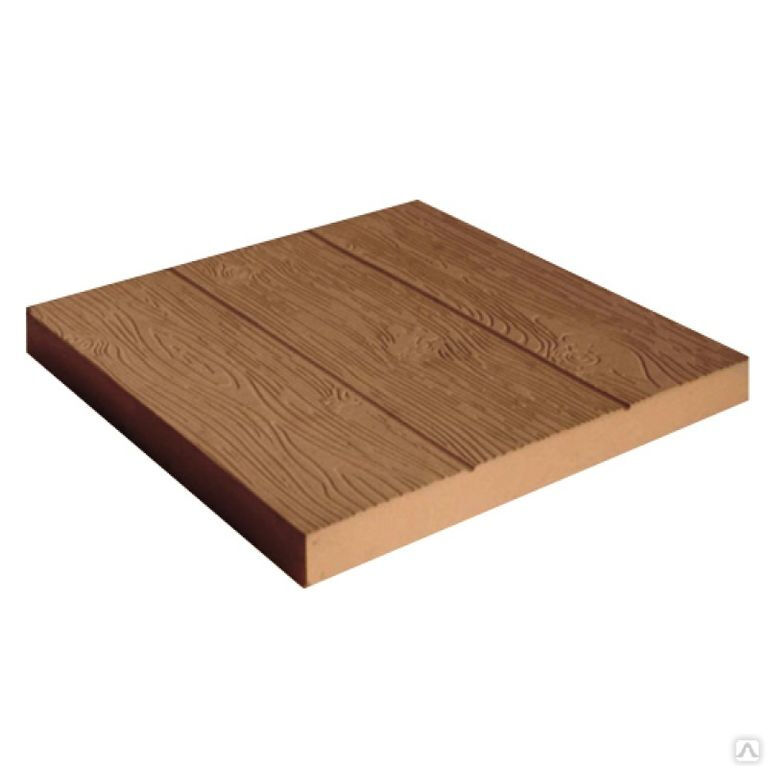 Тротуарная плитка 3 доски коричневый 400х400х50