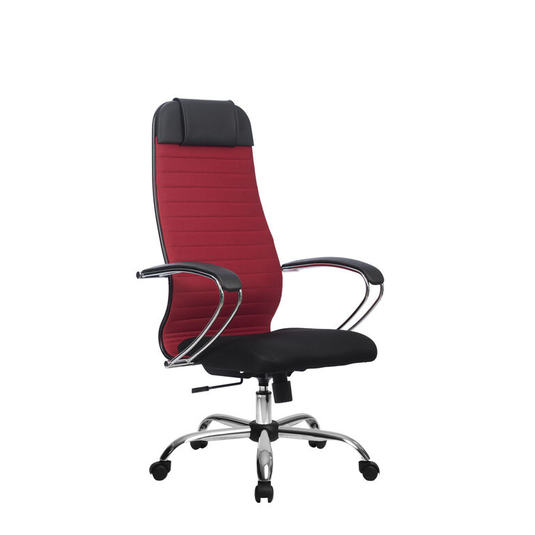Кресло офисное Метта Комплект 23 (красный), хром Ch