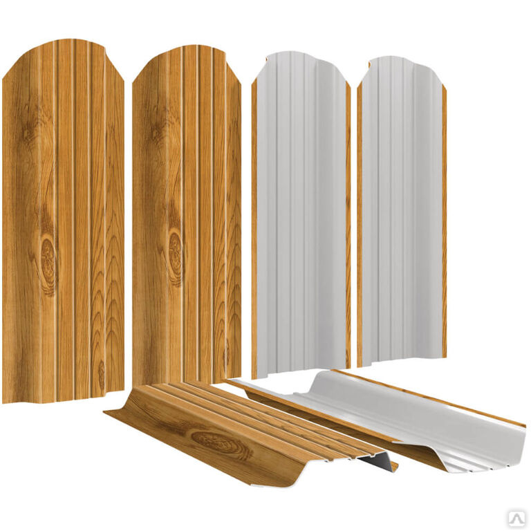 Акция: Штакетник для забора Широкий Золотое Дерево 3D высота 1.25 метра ...