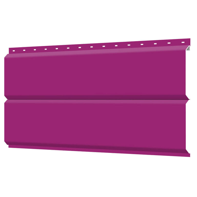 Сайдинг металлический ЕВРО-БРУС под брус RAL4006 Пурпурный