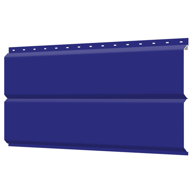 Сайдинг металлический ЕВРО-БРУС под брус RAL5002 Синий ультрамарин