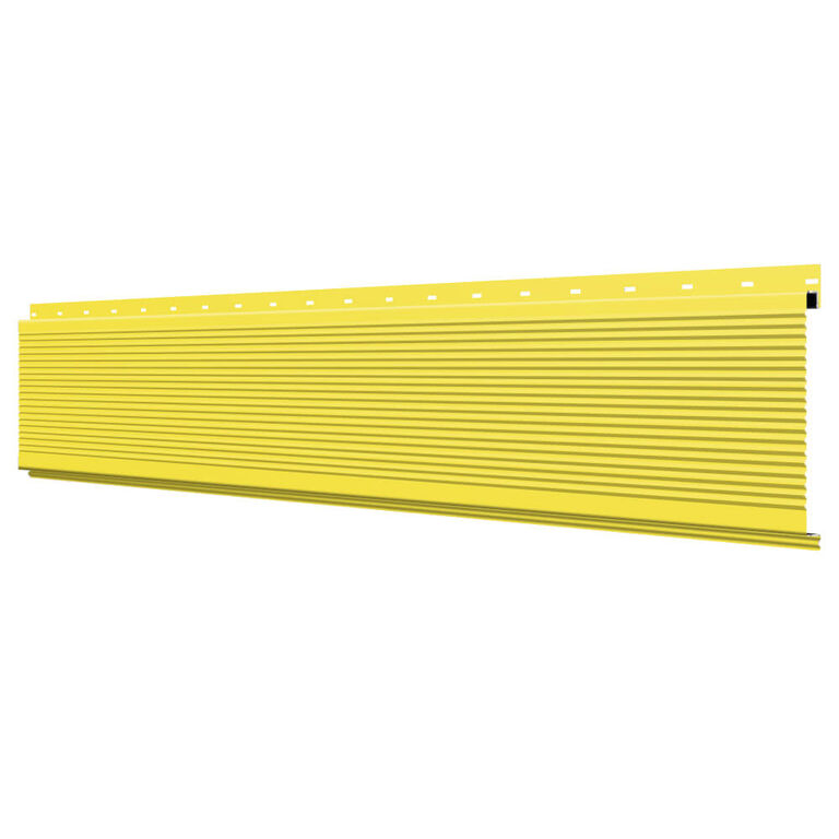 Линеарная потолочно-стеновая панель рифленая RAL1018 Желтый