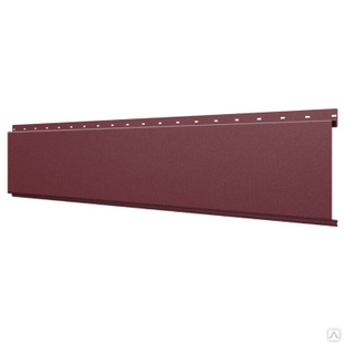 Линеарная потолочно-стеновая панель гладкая RAL3005 Красное Вино Стальной Бархат Северсталь 