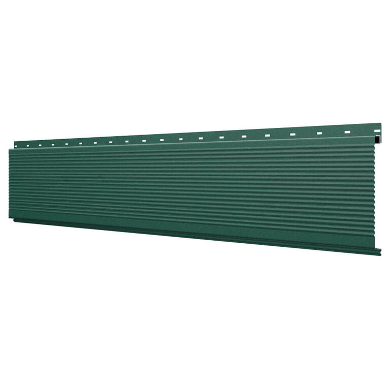 Линеарная потолочно-стеновая панель рифленая RAL6005 Зеленый Мох Стальной Бархат Северсталь