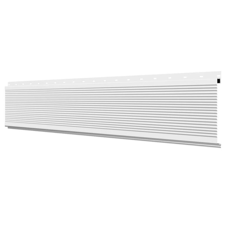 Линеарная потолочно-стеновая панель рифленая RAL9003 Белый