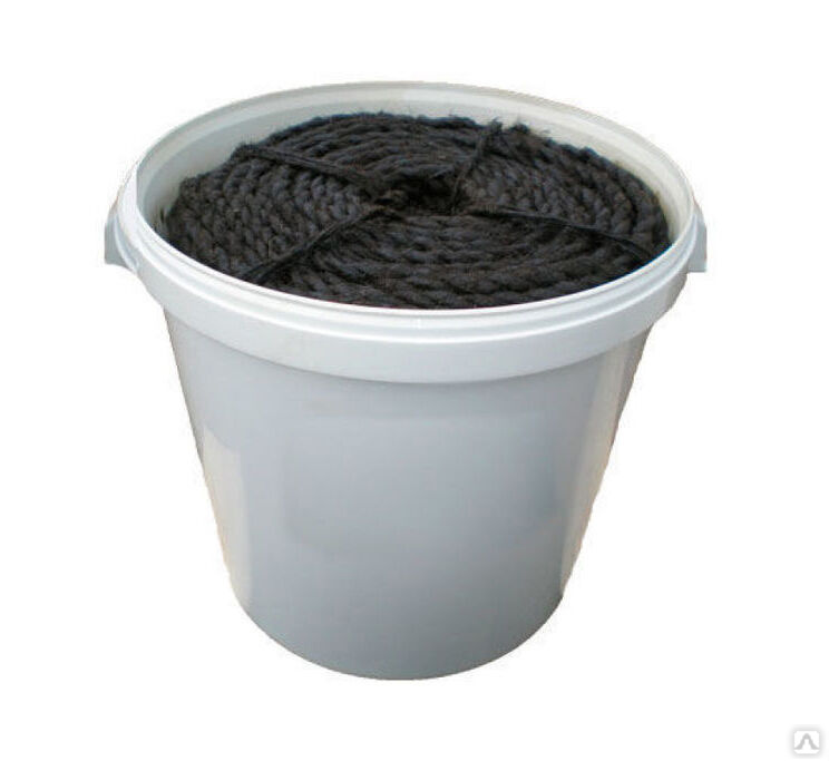 Каболка канализационная 10 кг, 10-12 мм, ведро 12,5 л, цена в Самаре от ...