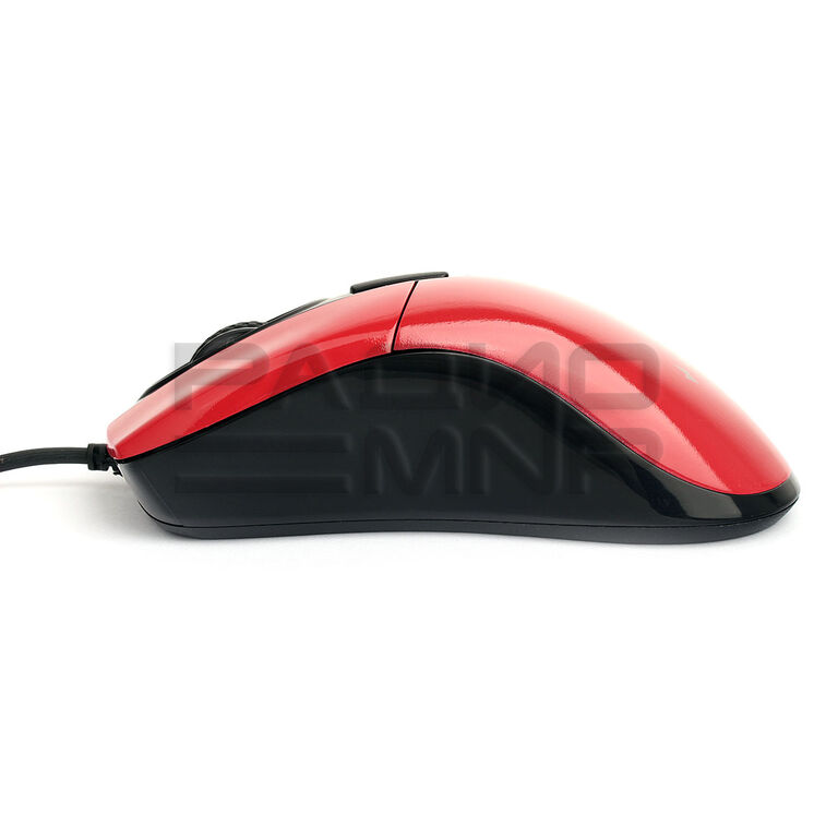 Мышь компьютерная "Gembird" MOP-415-R, USB, 3кн.+колесо кнопка, 2400DPI, кабель 1,4м (красный) 4