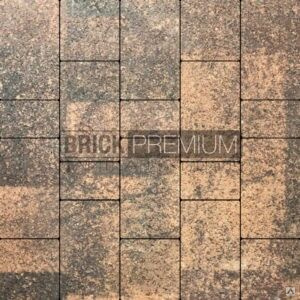 Тротуарная плитка Калипсо Клинкер гранит 160х160 мм Brick Premium Гранитная 