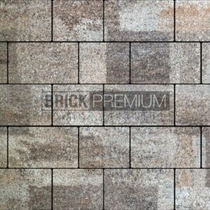 Тротуарная плитка Квадро Либерика гранит 350х200 мм Brick Premium Гранитная