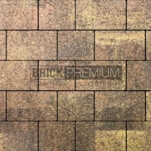 Тротуарная плитка Квадро Листопад гранит 350х200 мм Brick Premium Гранитная