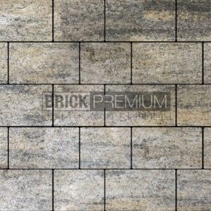 Тротуарная плитка Квадро Оникс гладкая 250х200 мм Brick Premium