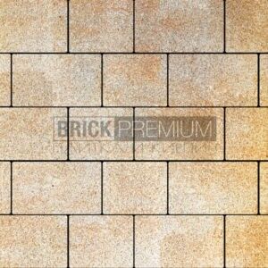 Тротуарная плитка Квадро Песчаник гранит 350х200 мм Brick Premium Гранитная
