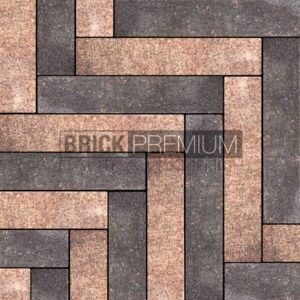 Тротуарная плитка Паркет Клинкер гранит 600х120 мм Brick Premium Гранитная