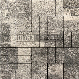 Тротуарная плитка Платцстоун микс Базальт гранит 100х100 мм Brick Premium Гранитная 