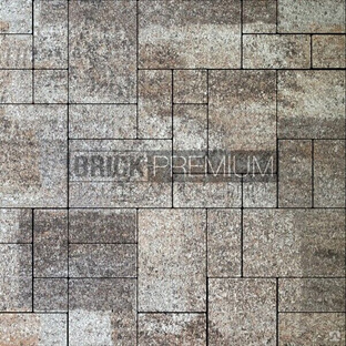 Тротуарная плитка Платцстоун микс Либерика гранит 100х100 мм Brick Premium Гранитная 
