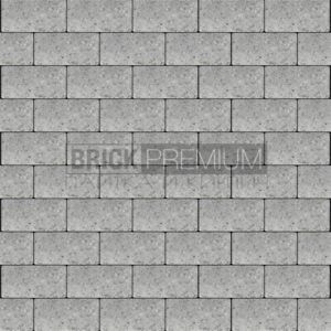 Тротуарная плитка Платцстоун Серый гладкая 100х200х65 мм Brick Premium