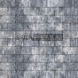 Тротуарная плитка Платцстоун Базальт гранит 100х200х45 мм Brick Premium