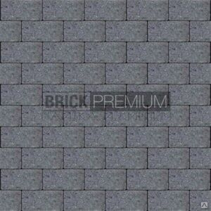 Тротуарная плитка Платцстоун Графит гладкая 100х200х45 мм Brick Premium 